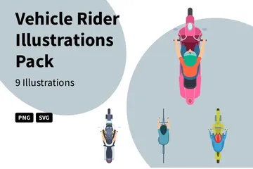 Vehicle Rider Illustration Pack