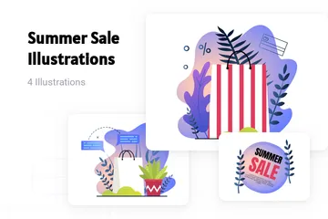 Venta de verano Paquete de Ilustraciones