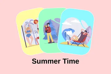 Hora de verano Illustration Pack