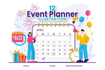 Eventplaner Illustrationspack