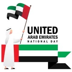 Vereinigte Arabische Emirate, alles Gute zum Nationalfeiertag Illustrationspack
