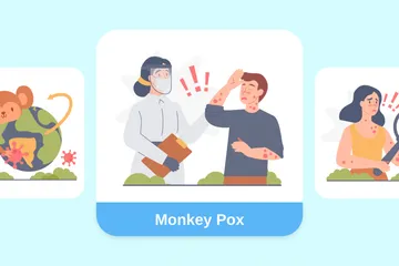 Vérole du singe Pack d'Illustrations