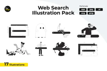 Websuchtools mit Illustrationspack