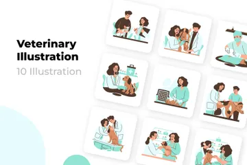 Vétérinaire Illustration Pack