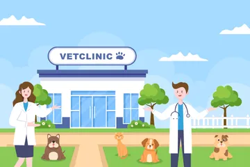 Veterinary Clinic Illustration Pack