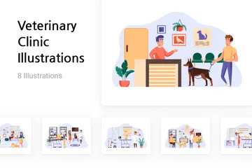 Veterinary Clinic Illustration Pack