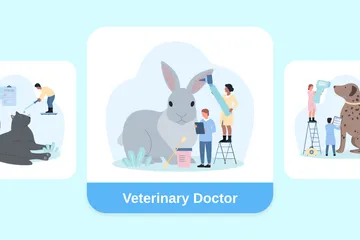 Veterinary Doctor Illustration Pack