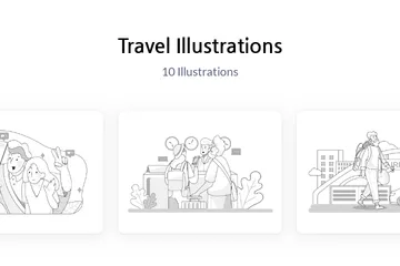 Viajar Illustration Pack