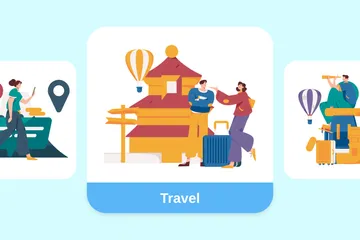 Viajar Illustration Pack