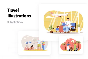 Viajar Illustration Pack