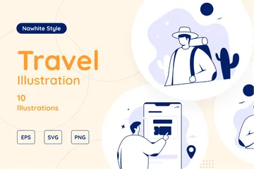 Viajar Paquete de Ilustraciones