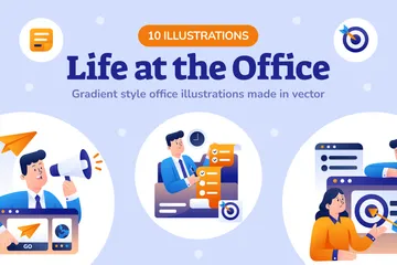 Vida de oficina Paquete de Ilustraciones