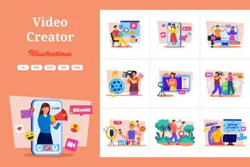Video Creator Illustration Pack