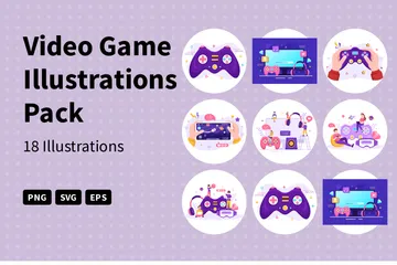 Video Game Illustration Pack