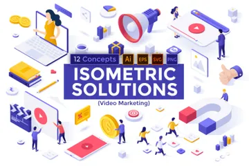 Video Marketing Illustration Pack