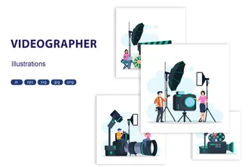 Videographer Illustration Pack