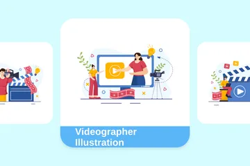 Videographer Illustration Pack