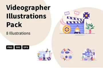 Videographer Illustration Pack