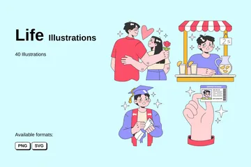 Vie Pack d'Illustrations