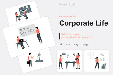 Vie d'entreprise Pack d'Illustrations