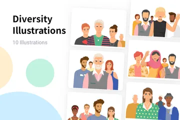 Diversität Illustrationspack