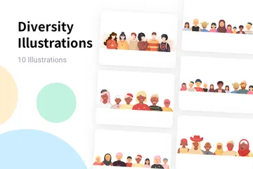 Diversität Illustrationspack