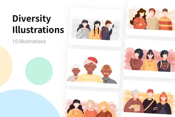 Diversität Illustrationspack