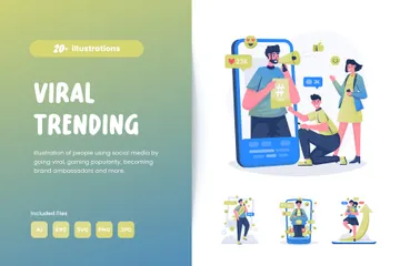 Viral Trending Illustration Illustration Pack