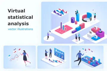 Virtual Analytics Illustration Pack