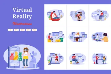 Virtual Reality Illustration Pack