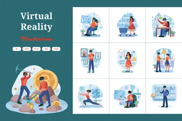 Virtual Reality Illustration Pack