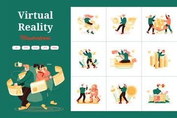 Virtual Reality Illustration Pack