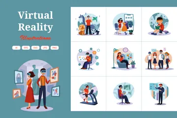 Virtual Reality Illustration Pack