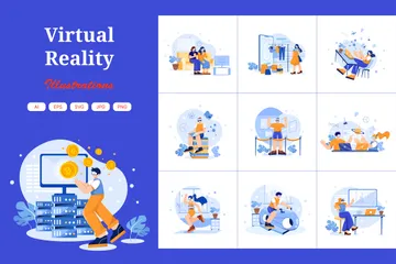 Virtual Reality Illustration Pack