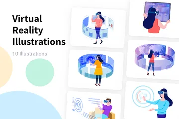 Virtual Reality Illustration Pack