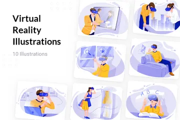 Virtual Reality Illustration Pack