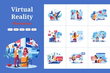 Virtual Reality Illustration Pack