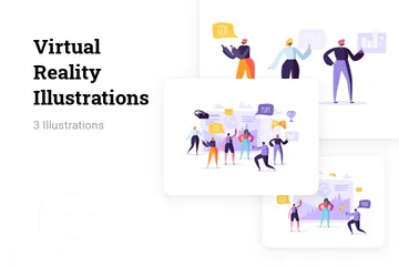 Virtual Reality Illustration Pack