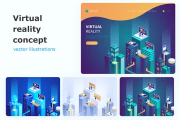 Virtual Reality Illustration Pack