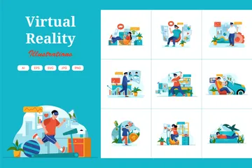 Virtual Reality Illustration Pack