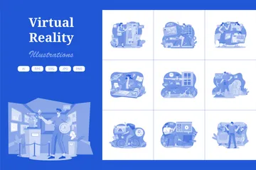 Virtual Reality Illustration Pack