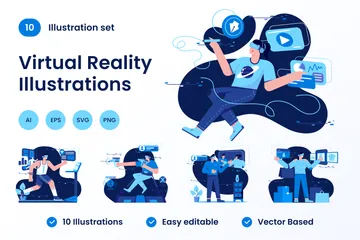 Virtual Reality Illustration Pack