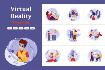 Virtual Reality Illustration Pack