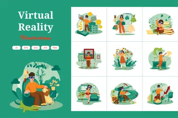 Virtual Reality Illustration Pack