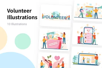 Volunteer Illustration Pack