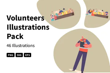 Volunteers Illustration Pack