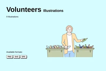 Volunteers Illustration Pack