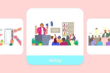 Voting Illustration Pack