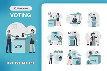 Voting Illustration Pack