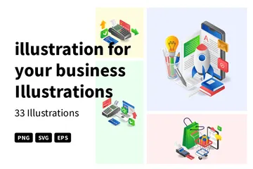 Votre entreprise Pack d'Illustrations